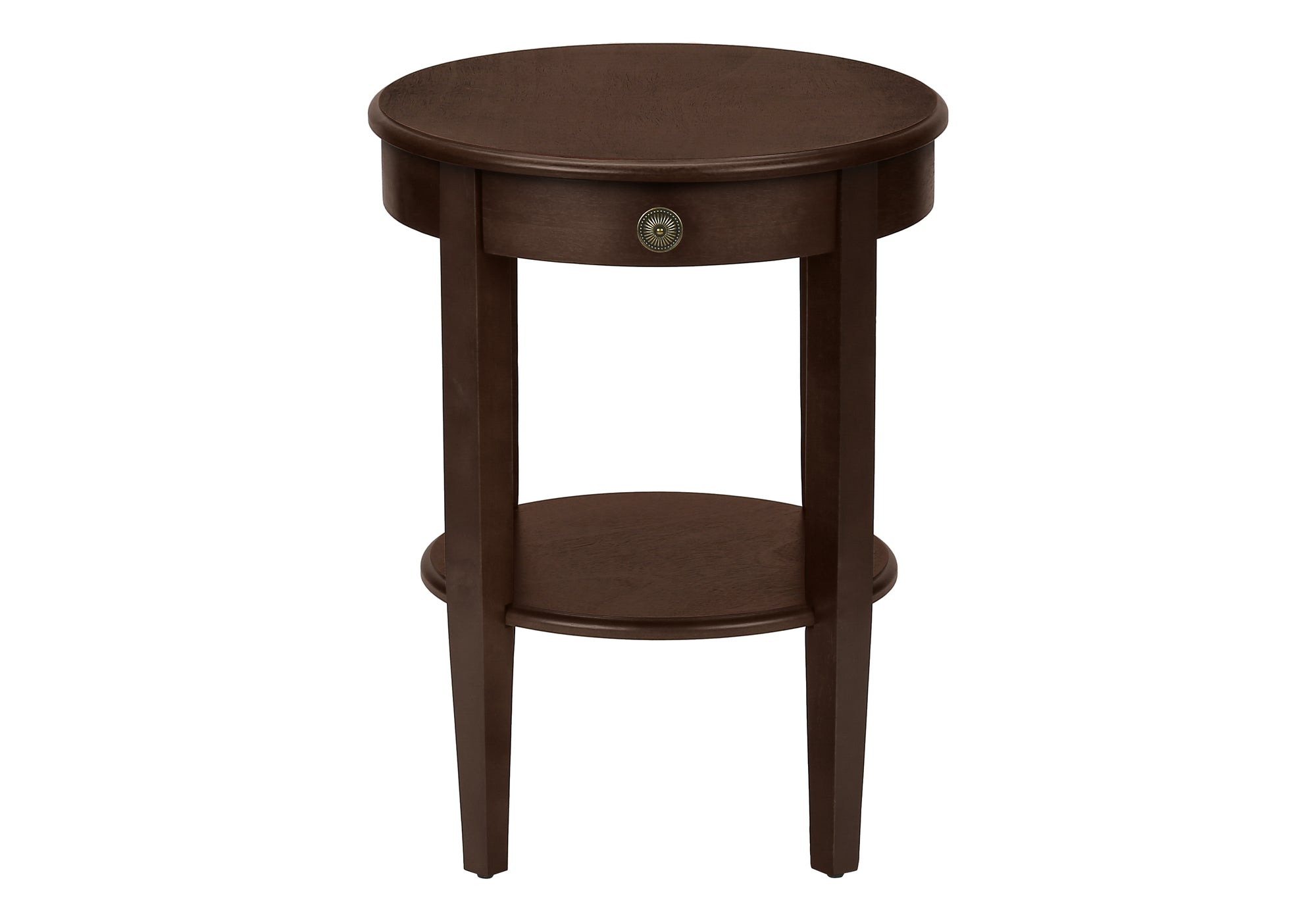 ACCENT TABLE - 23""H / ESPRESSO VENEER END TABLE