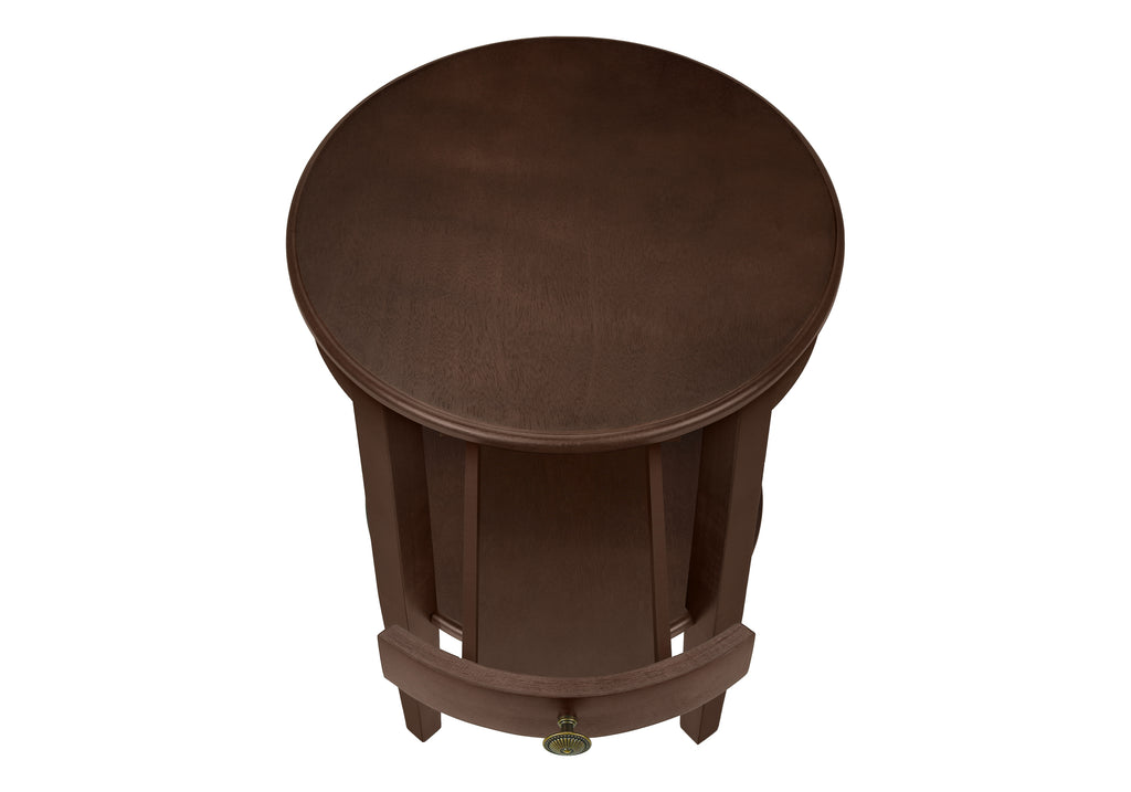 ACCENT TABLE - 23""H / ESPRESSO VENEER END TABLE