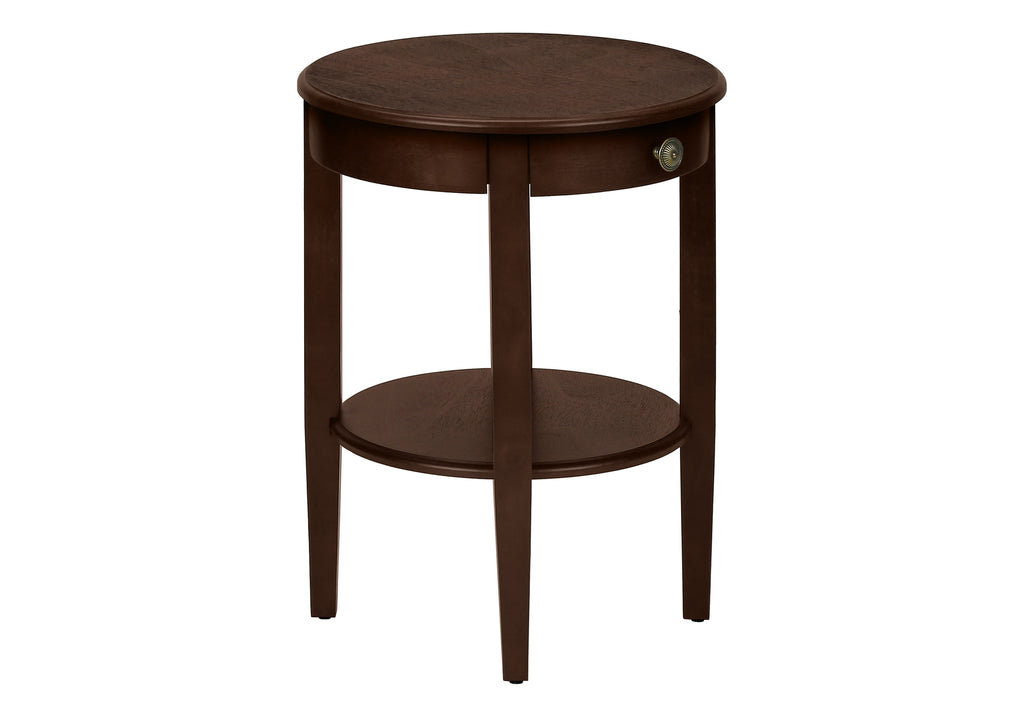 ACCENT TABLE - 23""H / ESPRESSO VENEER END TABLE