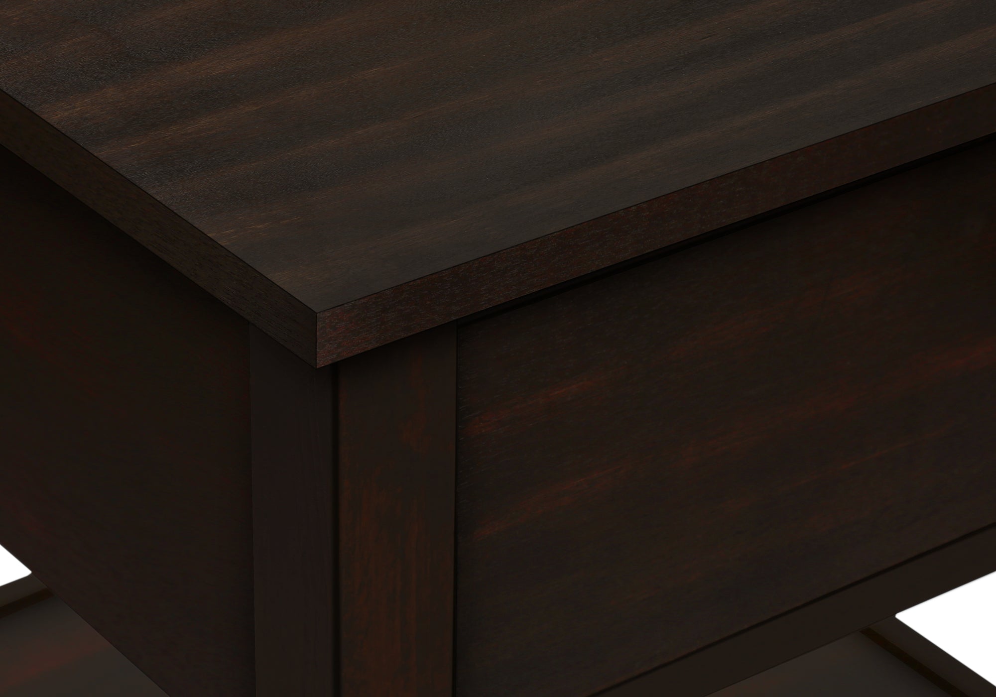 ACCENT TABLE - 25""H / DARK WALNUT VENEER END TABLE