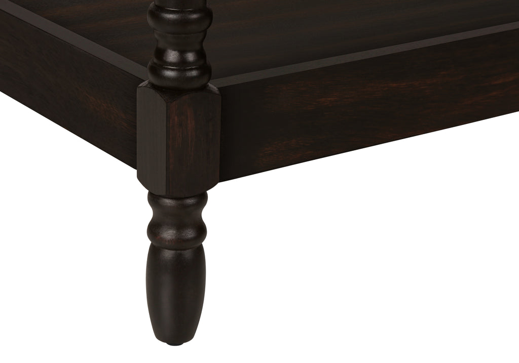 ACCENT TABLE - 25""H / DARK WALNUT VENEER END TABLE