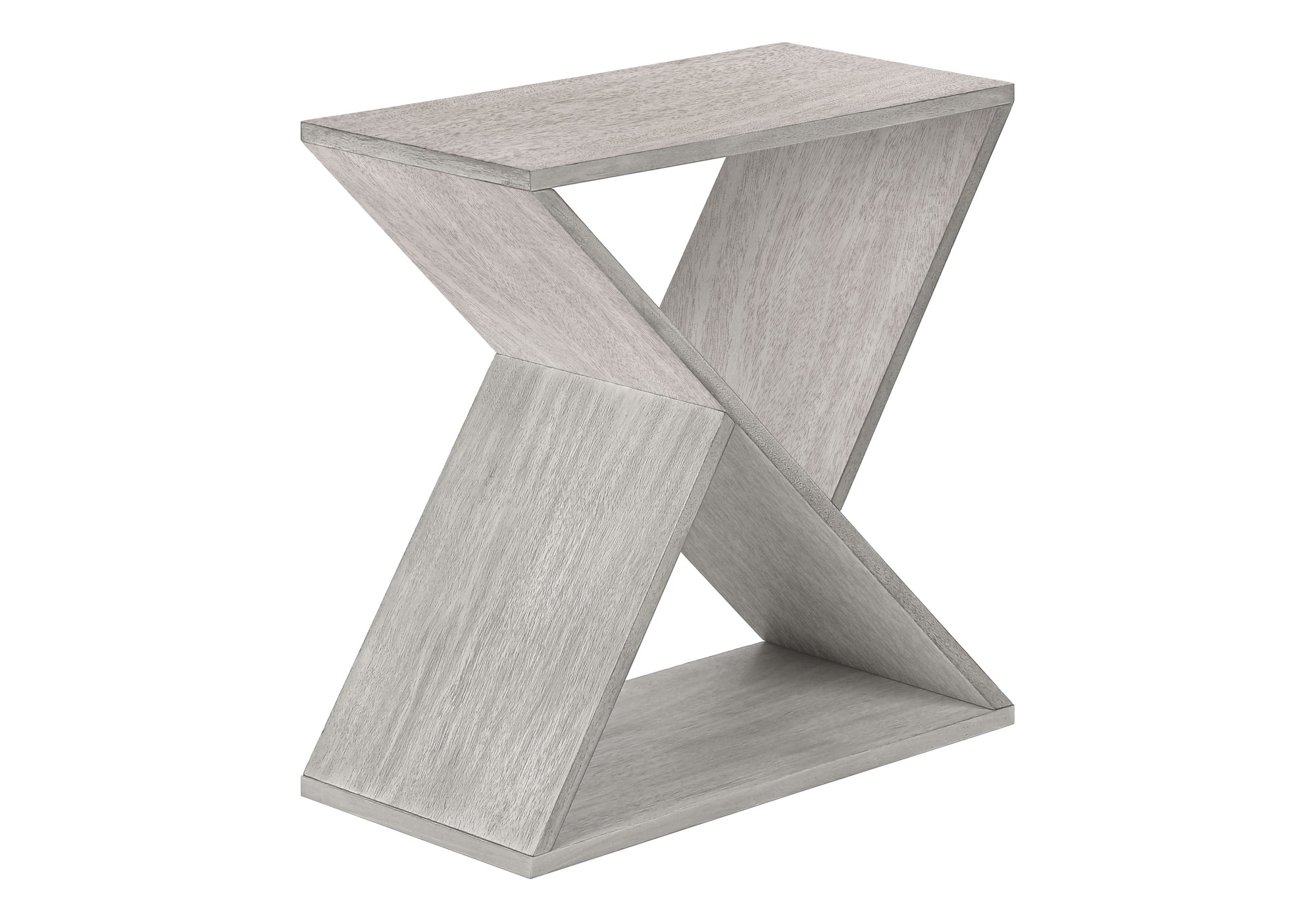 ACCENT TABLE - 24""H / WASHED GREY VENEER END TABLE