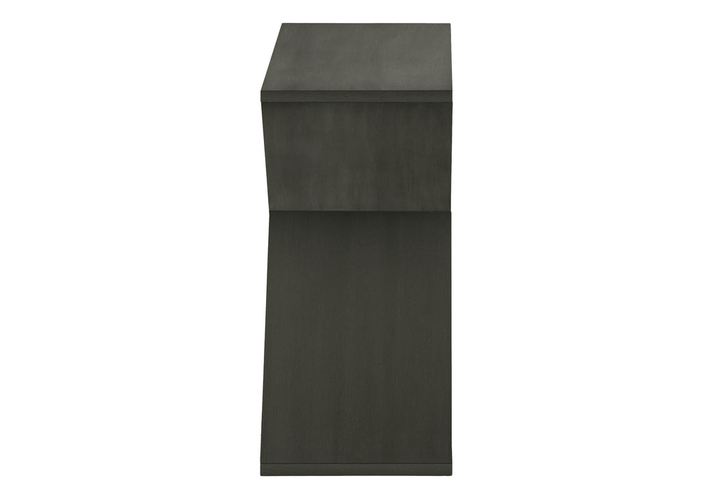 ACCENT TABLE - 24""H / DARK GREEN VENEER END TABLE