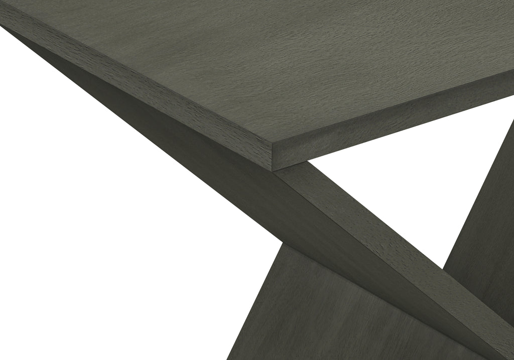 ACCENT TABLE - 24""H / DARK GREEN VENEER END TABLE