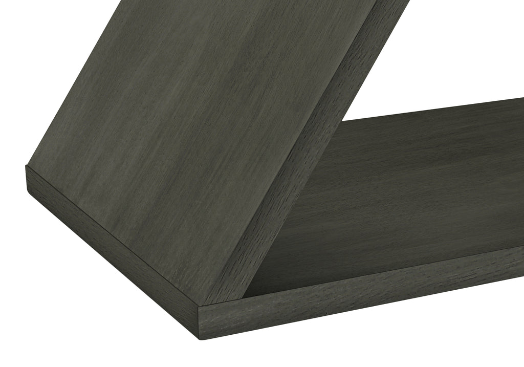 ACCENT TABLE - 24""H / DARK GREEN VENEER END TABLE