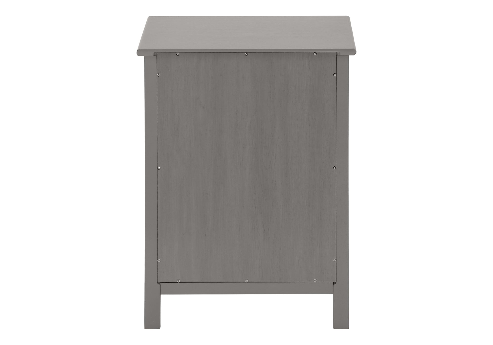 ACCENT TABLE - 25""H / ANTIQUE GREY VENEER END TABLE