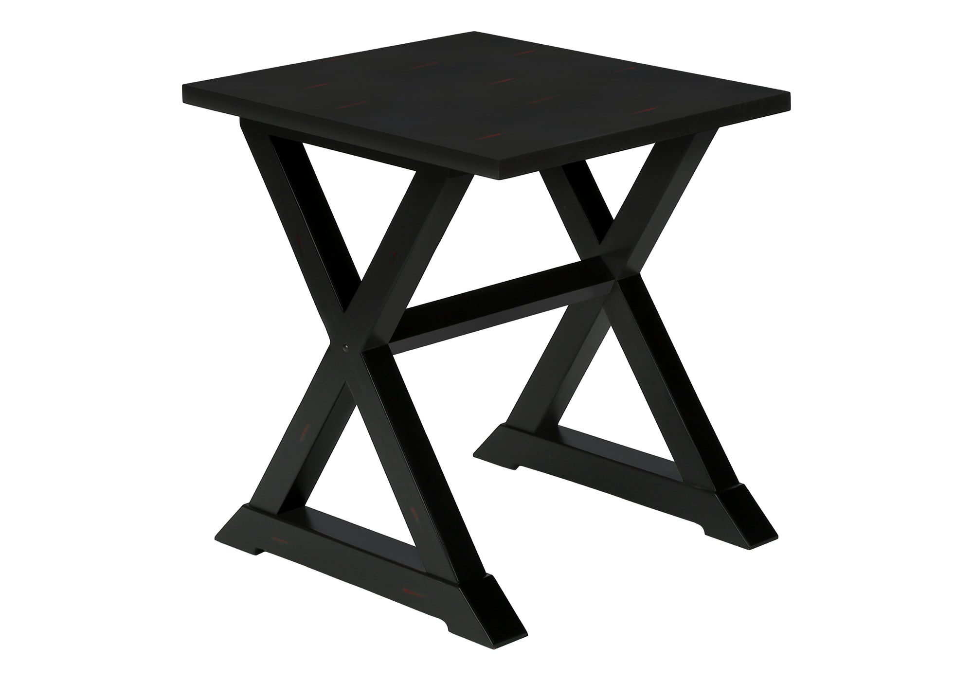ACCENT TABLE - 24""H / BLACK VENEER END TABLE