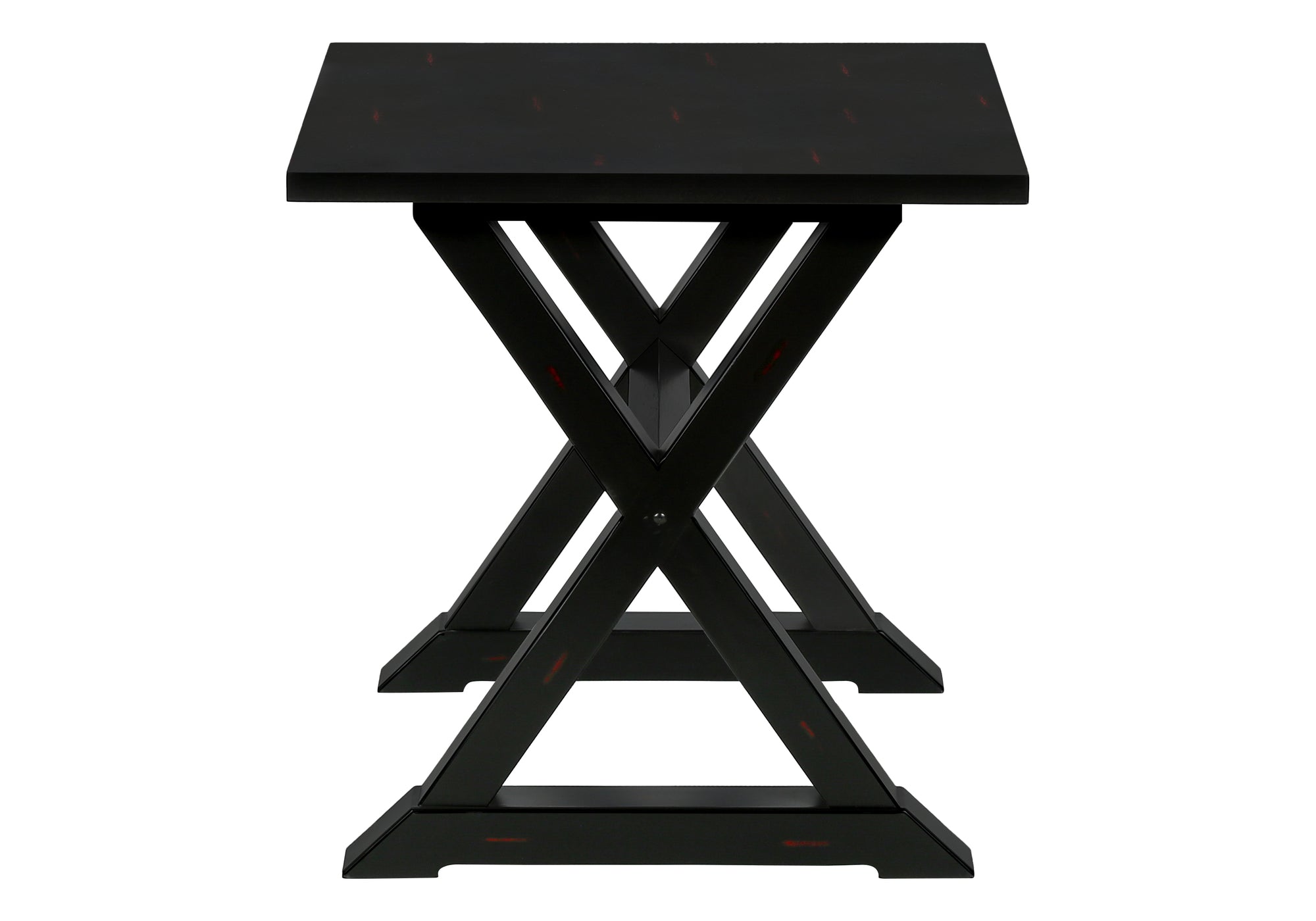 ACCENT TABLE - 24""H / BLACK VENEER END TABLE
