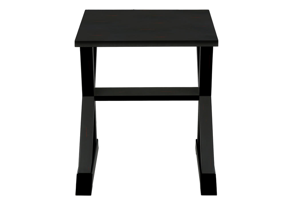 ACCENT TABLE - 24""H / BLACK VENEER END TABLE
