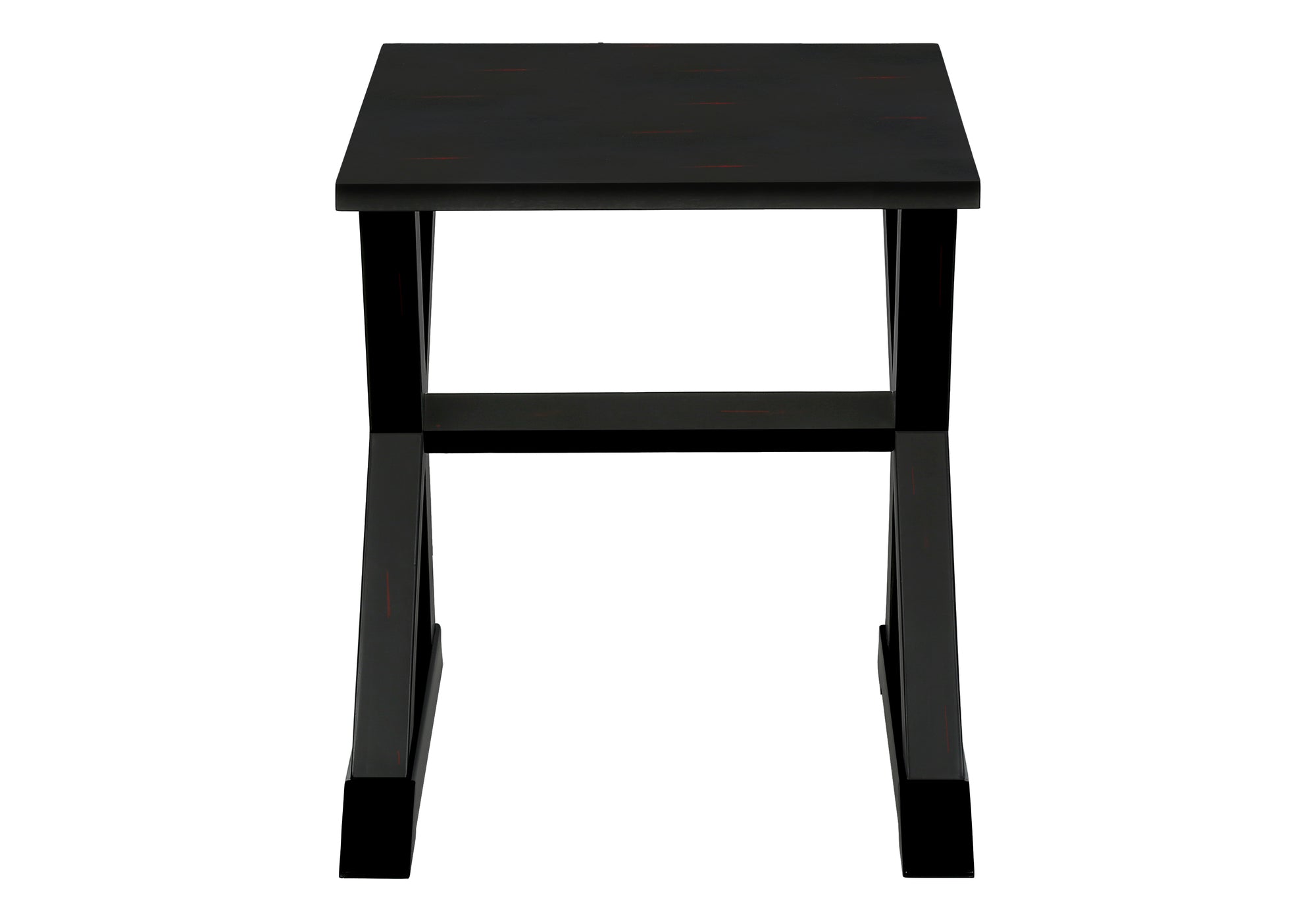 ACCENT TABLE - 24""H / BLACK VENEER END TABLE