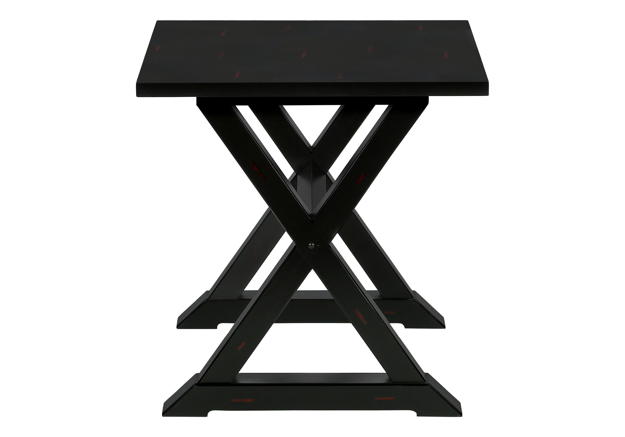 ACCENT TABLE - 24""H / BLACK VENEER END TABLE