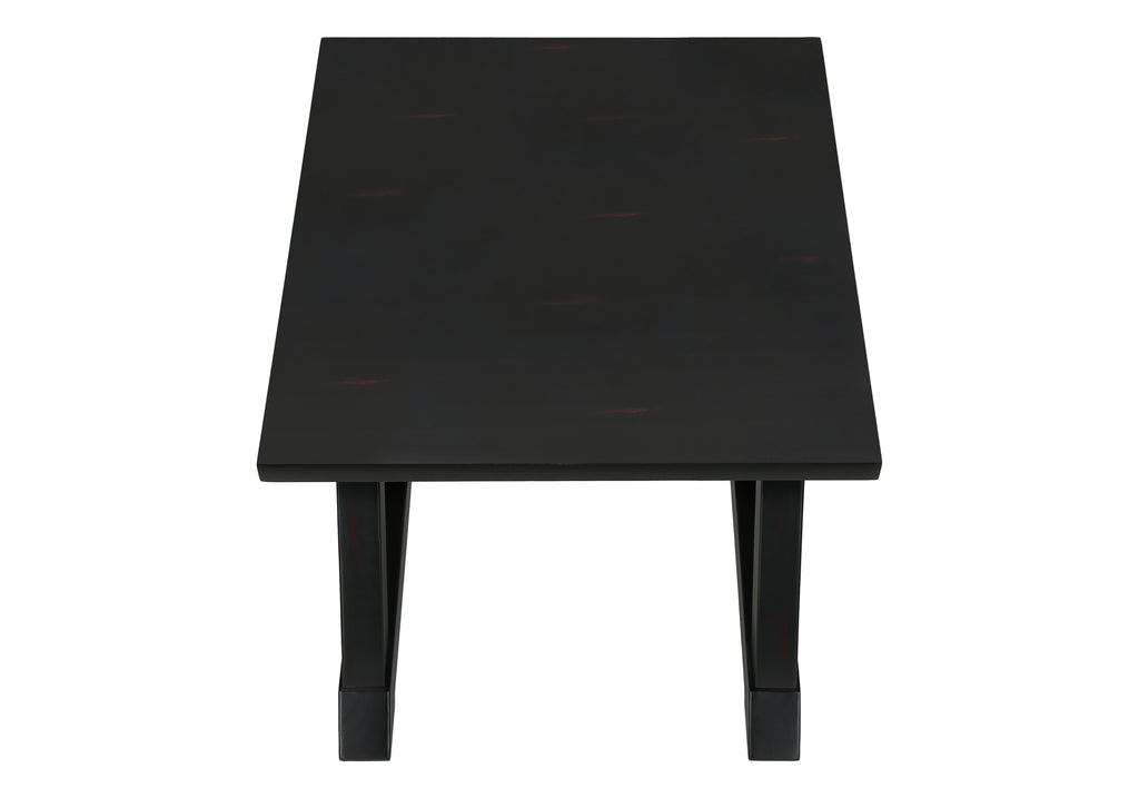 ACCENT TABLE - 24""H / BLACK VENEER END TABLE