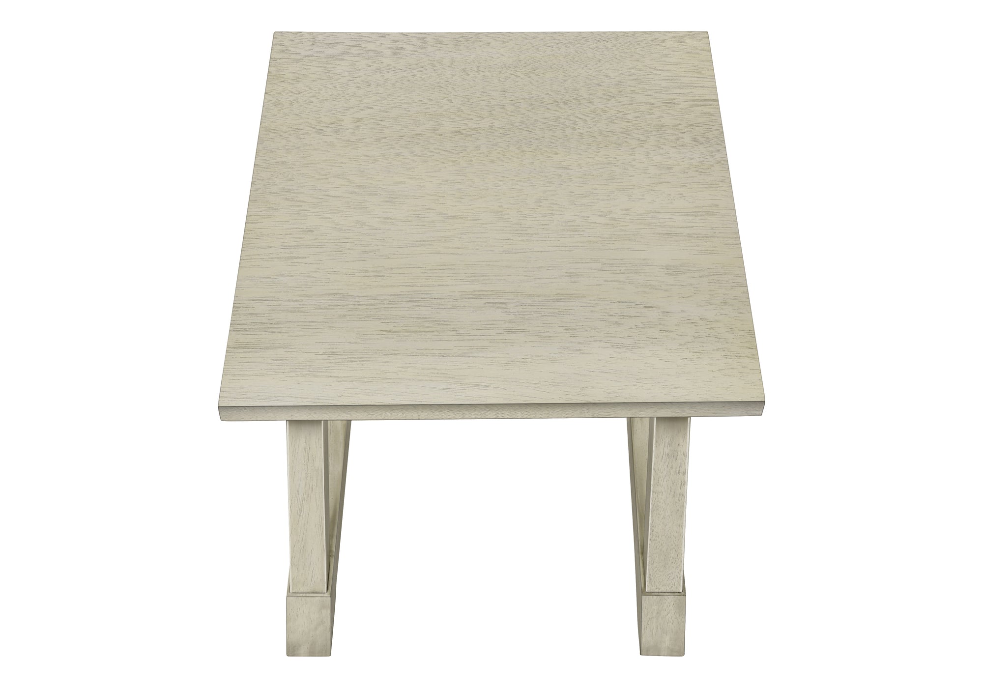 ACCENT TABLE - 24""H / ANTIQUE WHITE VENEER END TABLE
