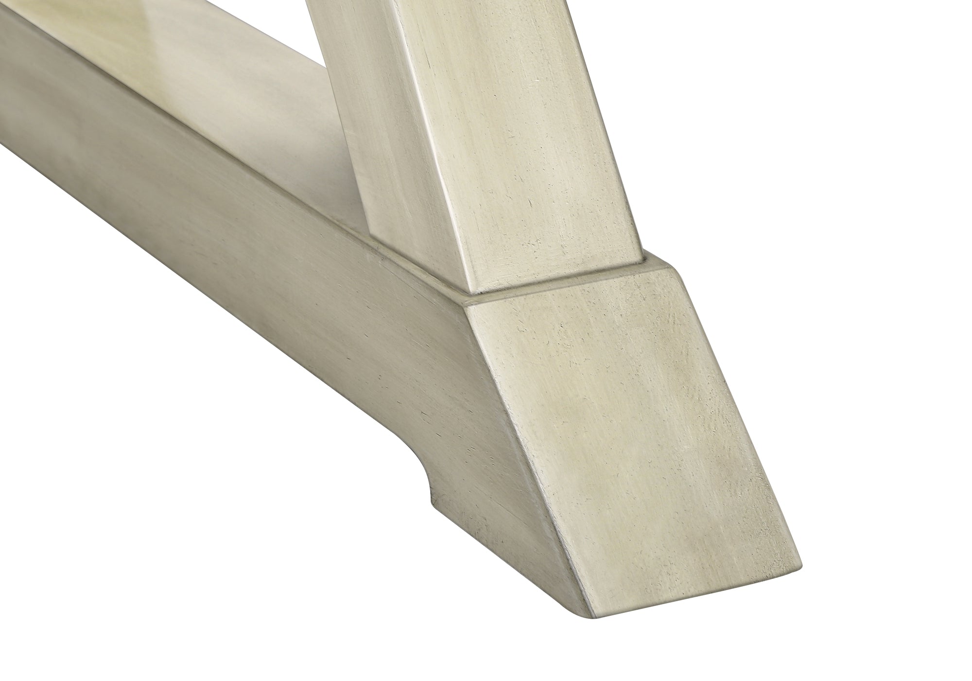 ACCENT TABLE - 24""H / ANTIQUE WHITE VENEER END TABLE