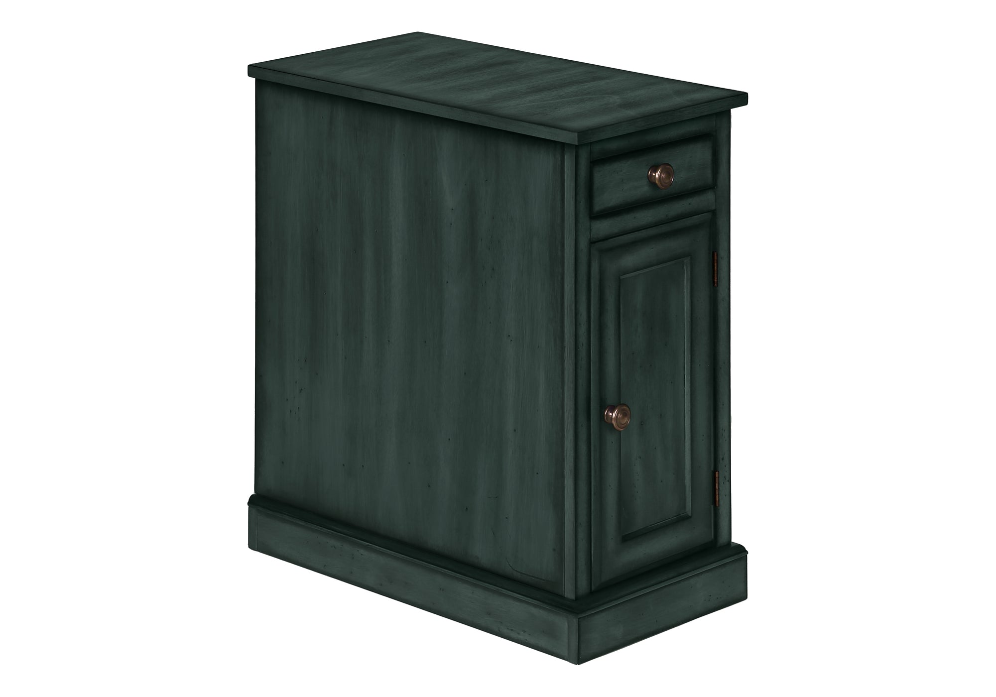 ACCENT TABLE - 24""H / ANTIQUE BLUE VENEER END TABLE