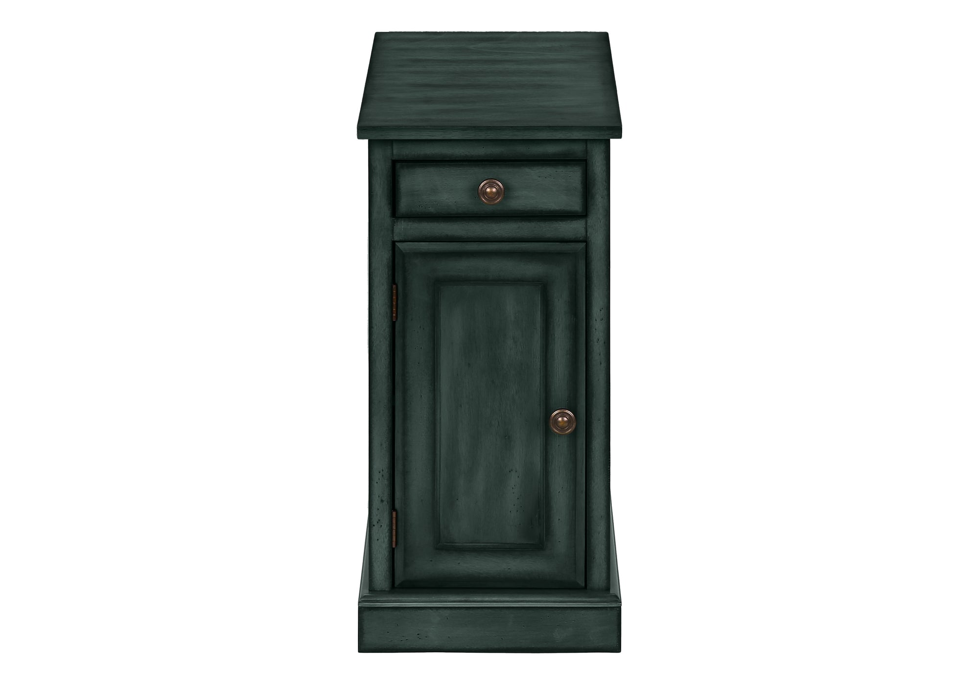 ACCENT TABLE - 24""H / ANTIQUE BLUE VENEER END TABLE