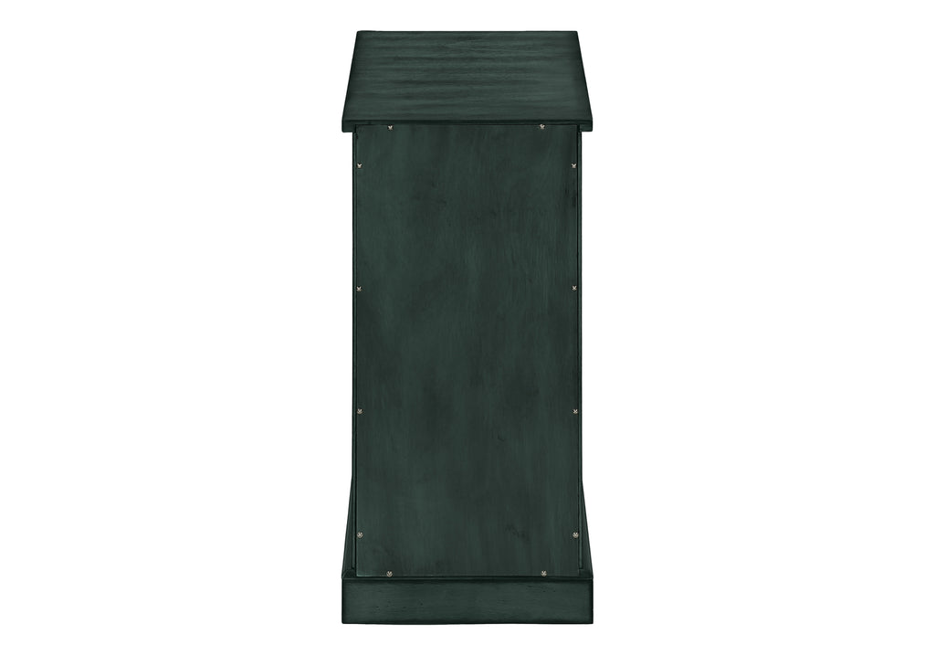 ACCENT TABLE - 24""H / ANTIQUE BLUE VENEER END TABLE