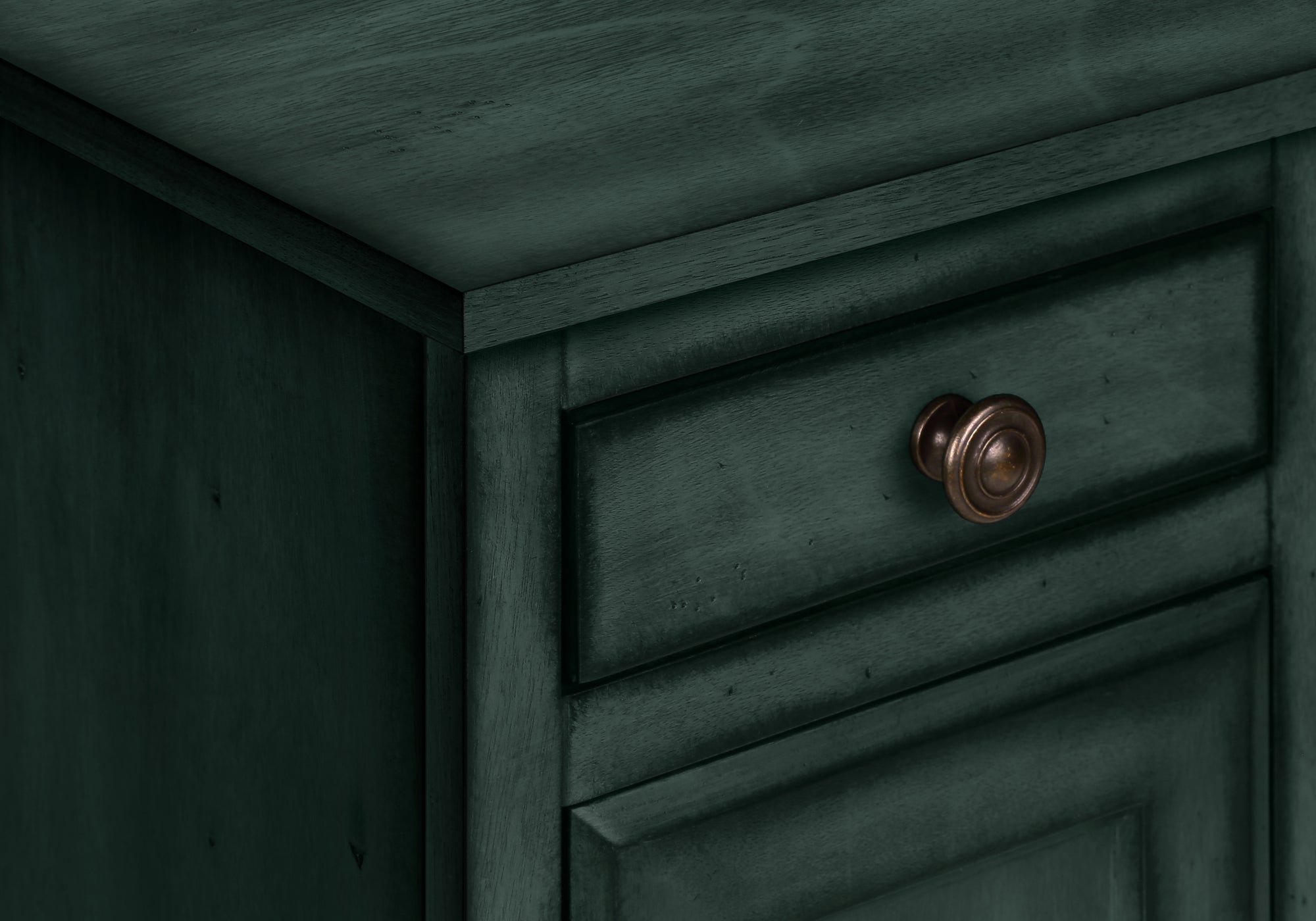 ACCENT TABLE - 24""H / ANTIQUE BLUE VENEER END TABLE