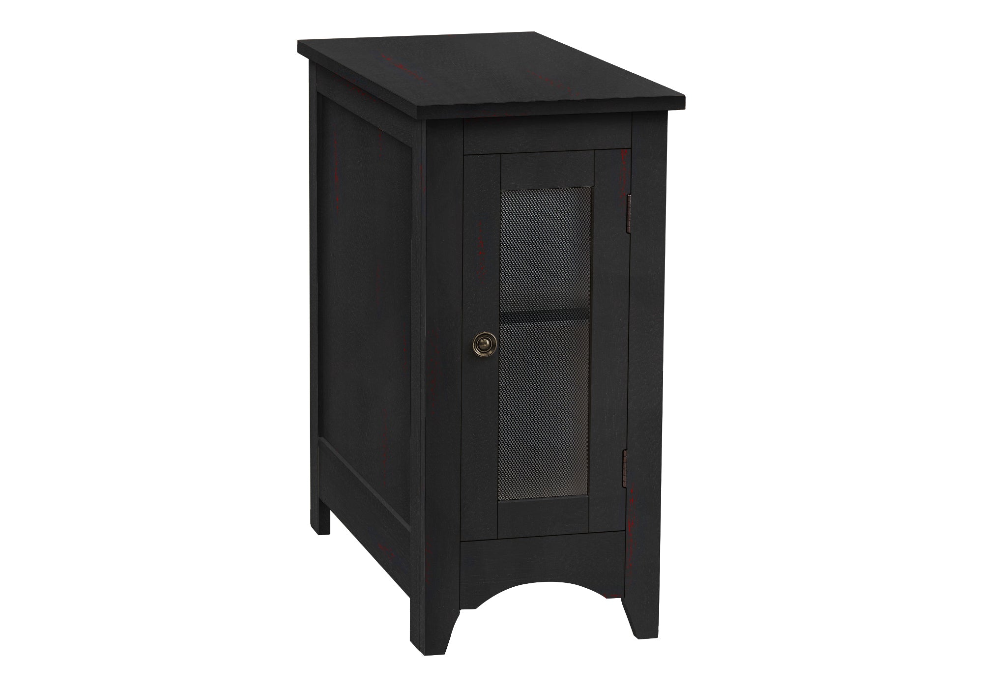 ACCENT TABLE - 24""H / BLACK VENEER END TABLE