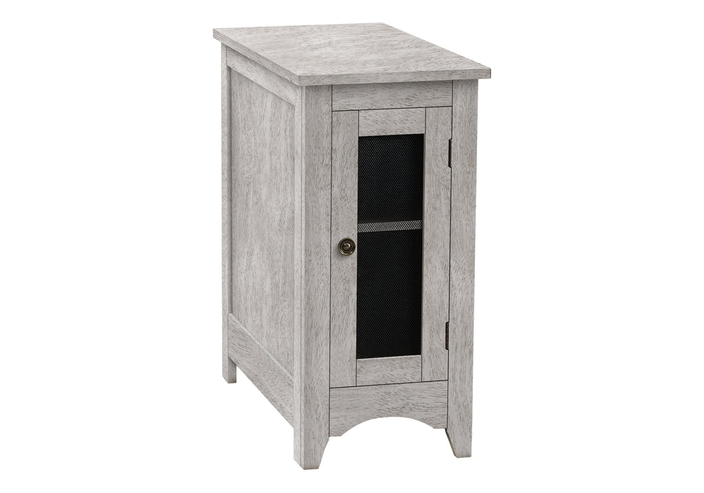 ACCENT TABLE - 24""H / WASHED GREY VENEER END TABLE