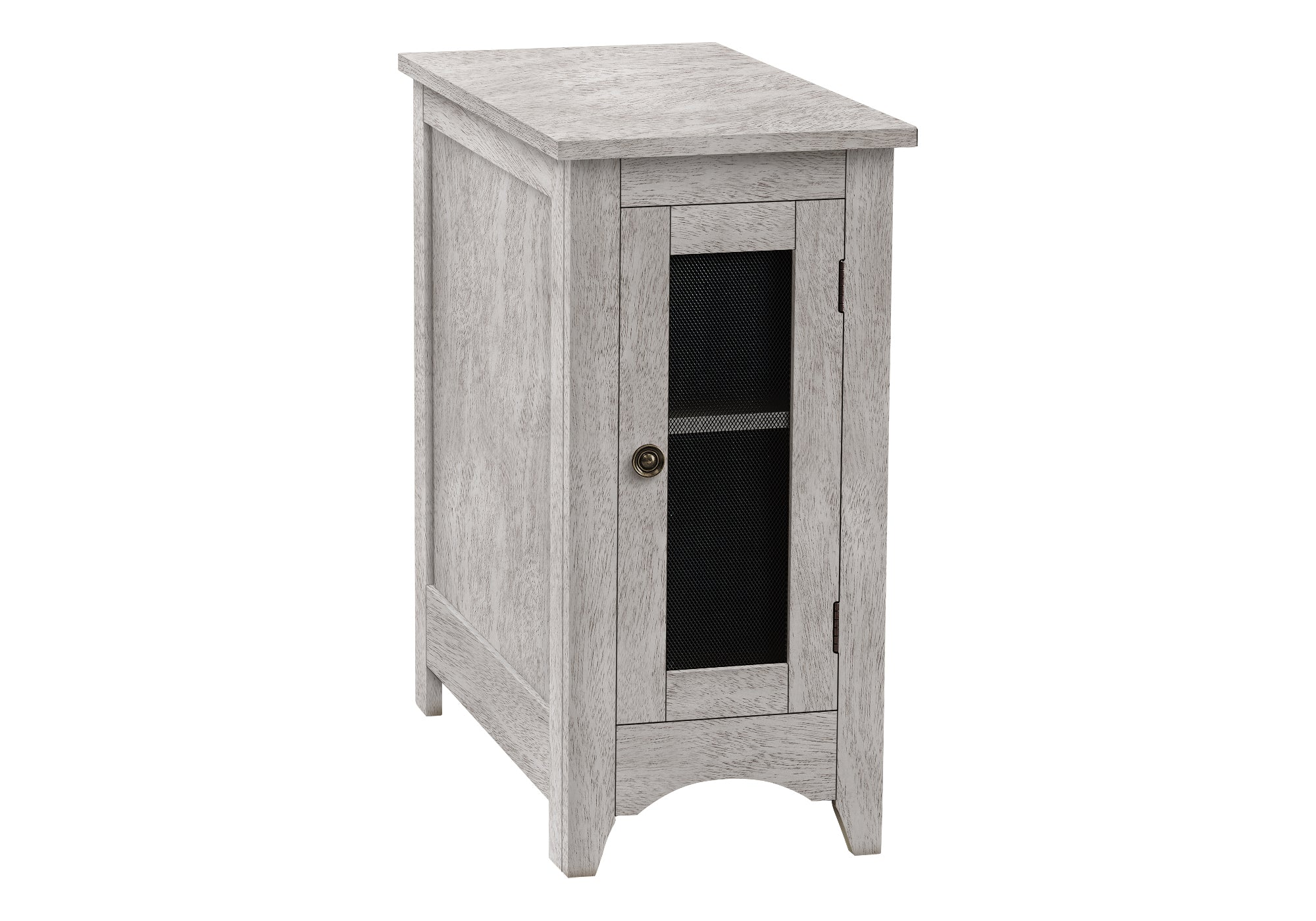 ACCENT TABLE - 24""H / WASHED GREY VENEER END TABLE