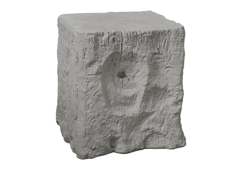 ACCENT TABLE - 25""H / GREY INDOOR OR OUTDOOR