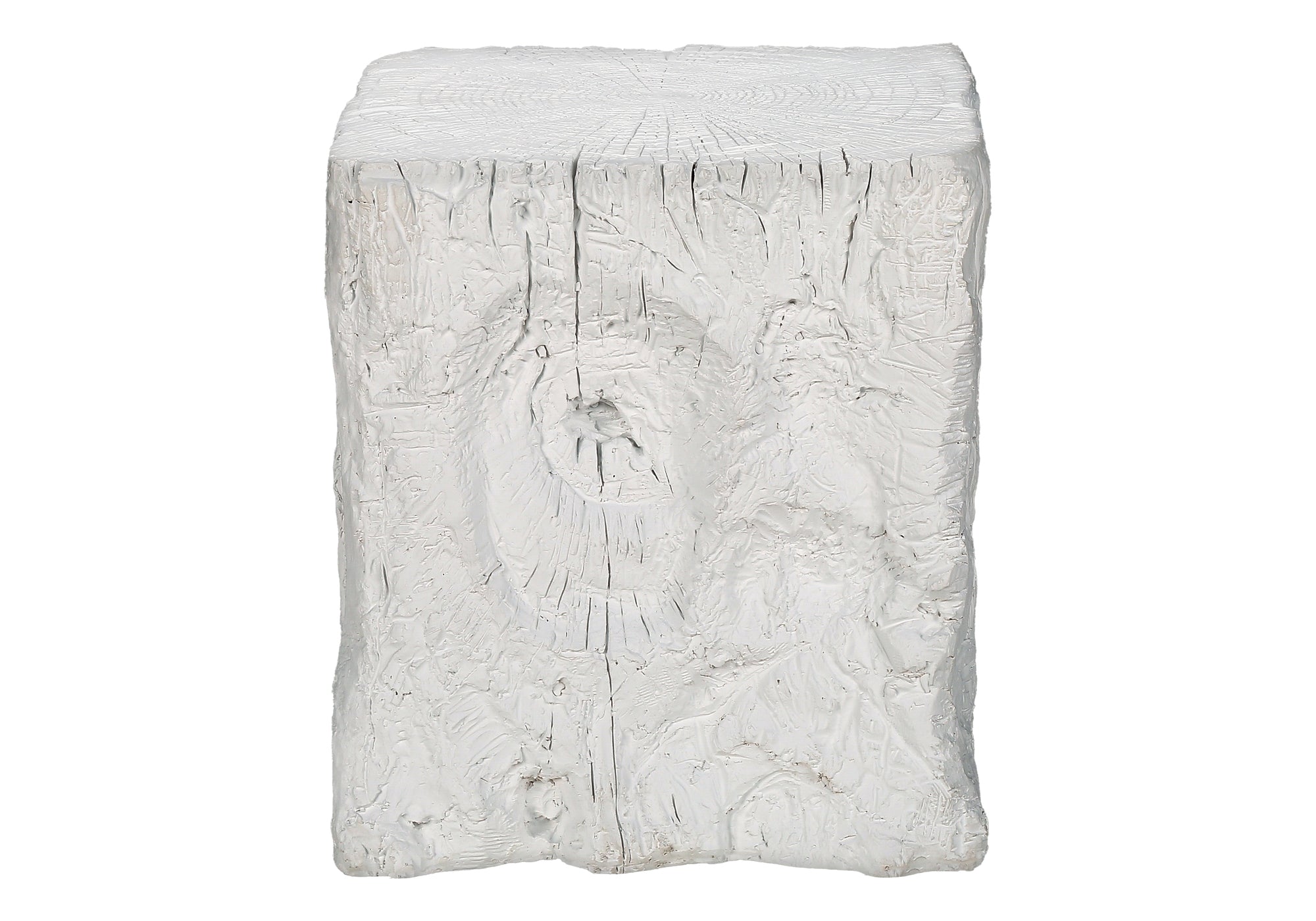 ACCENT TABLE - 25""H / WHITE INDOOR OR OUTDOOR