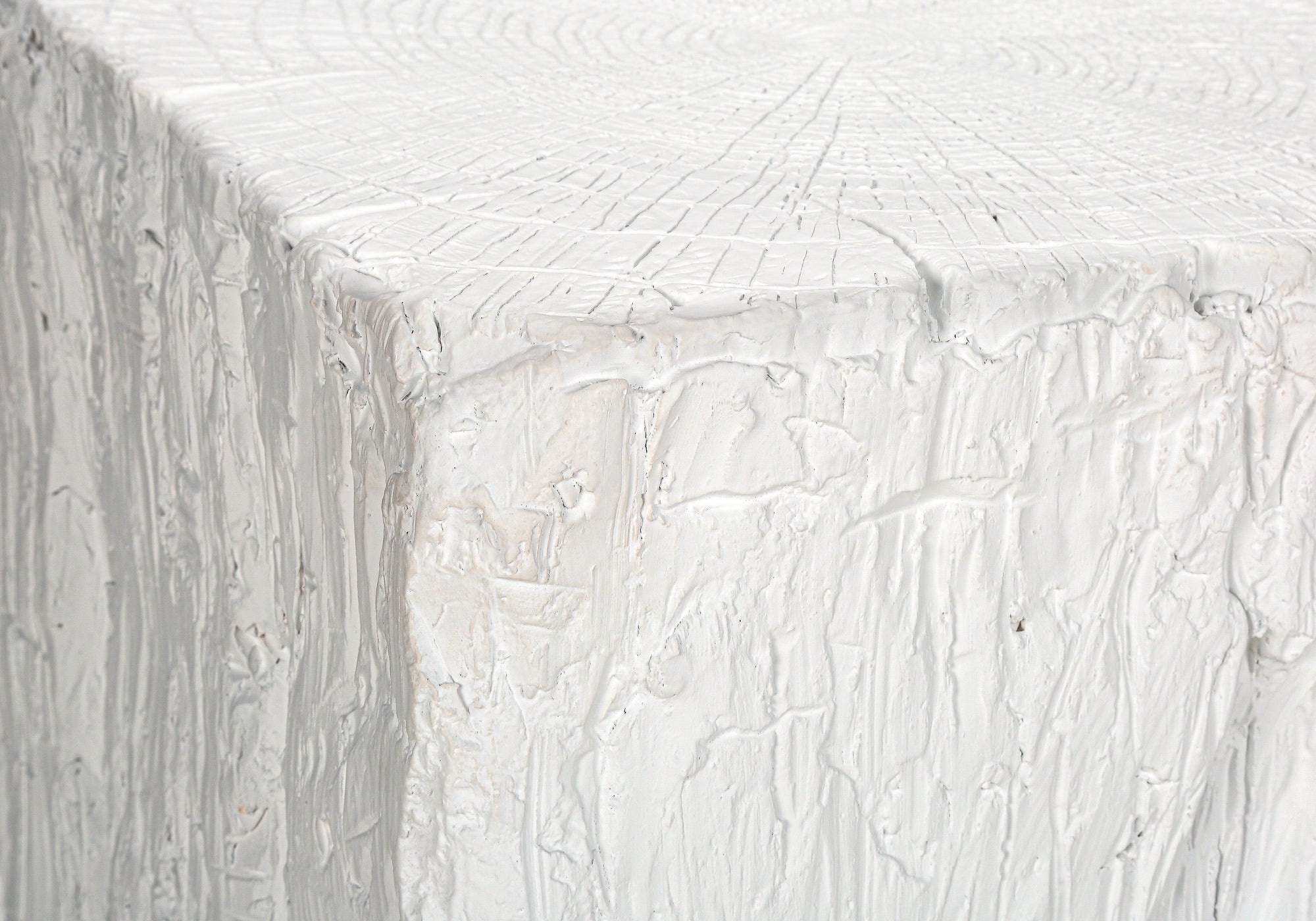 ACCENT TABLE - 25""H / WHITE INDOOR OR OUTDOOR