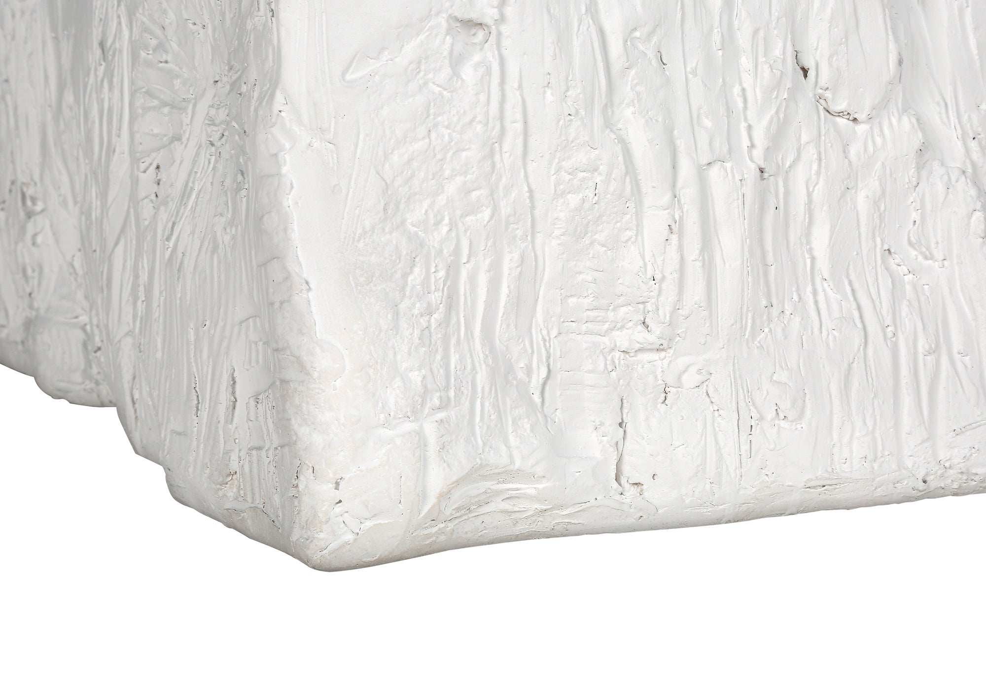 ACCENT TABLE - 25""H / WHITE INDOOR OR OUTDOOR