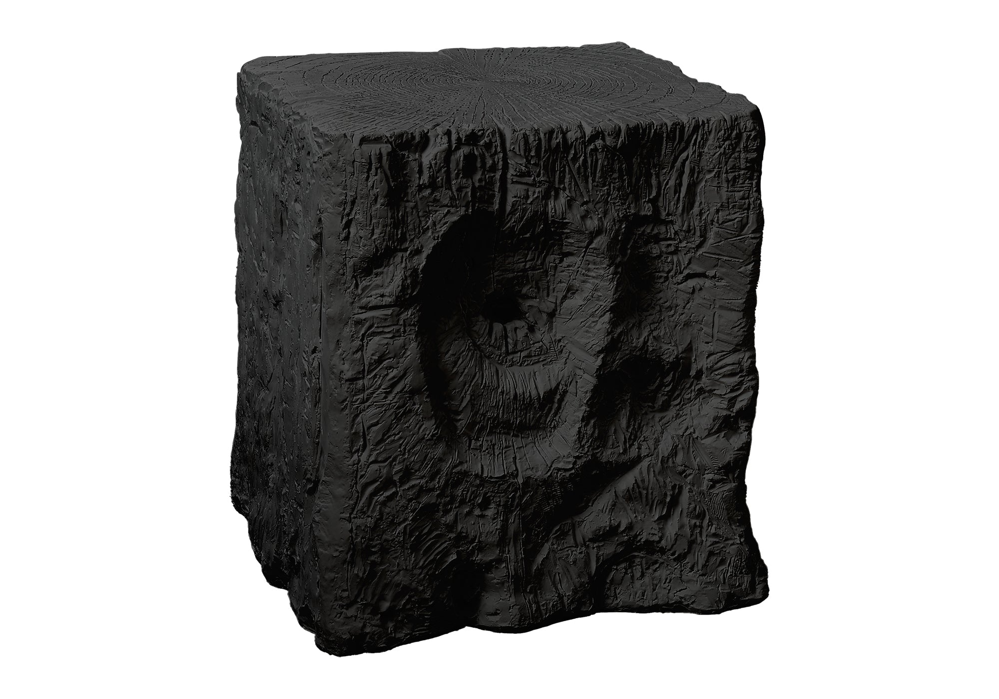 ACCENT TABLE - 25""H / BLACK INDOOR OR OUTDOOR