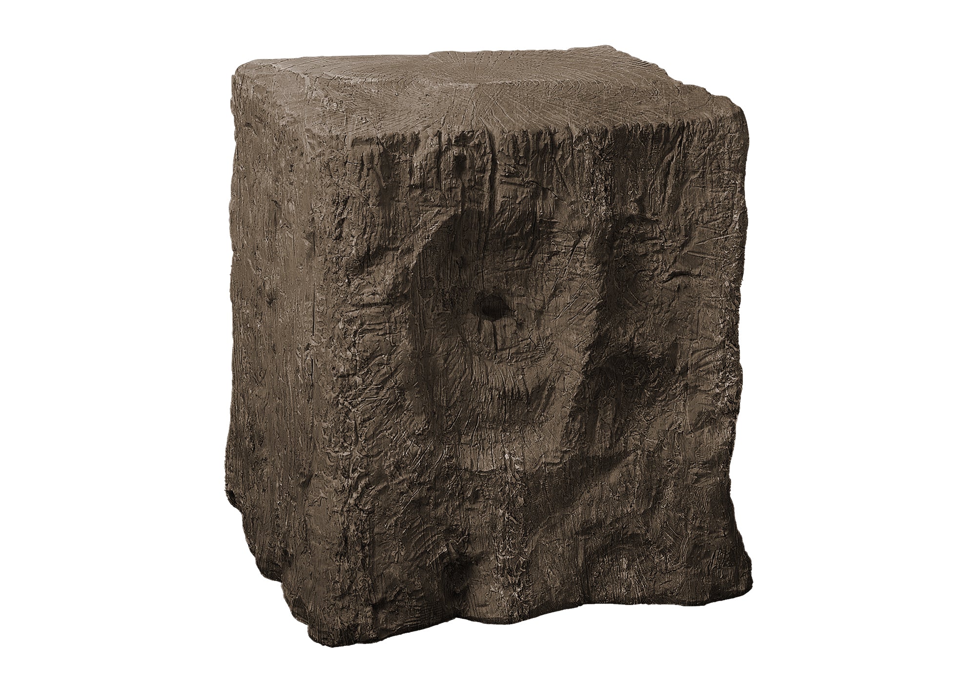 ACCENT TABLE - 25""H / WALNUT INDOOR OR OUTDOOR