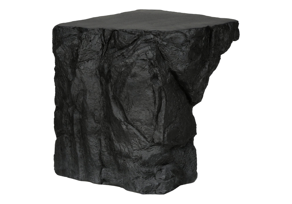 ACCENT TABLE - 25""H / BLACK INDOOR OR OUTDOOR