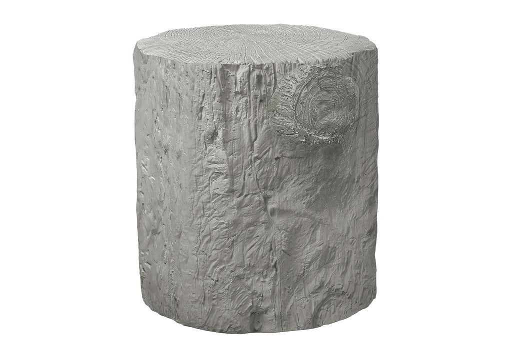 ACCENT TABLE - 25""H / GREY INDOOR OR OUTDOOR