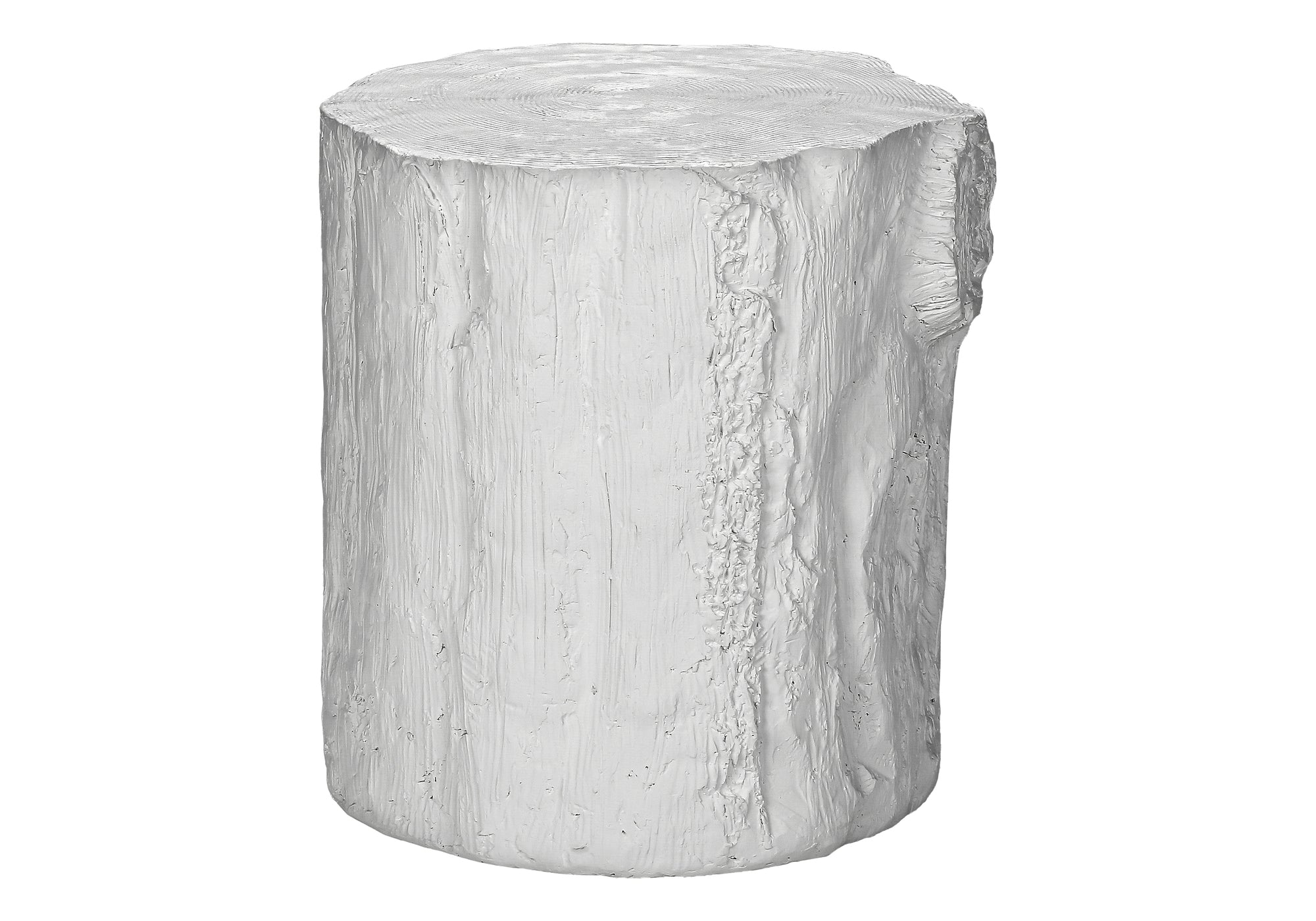 ACCENT TABLE - 25""H / WHITE INDOOR OR OUTDOOR