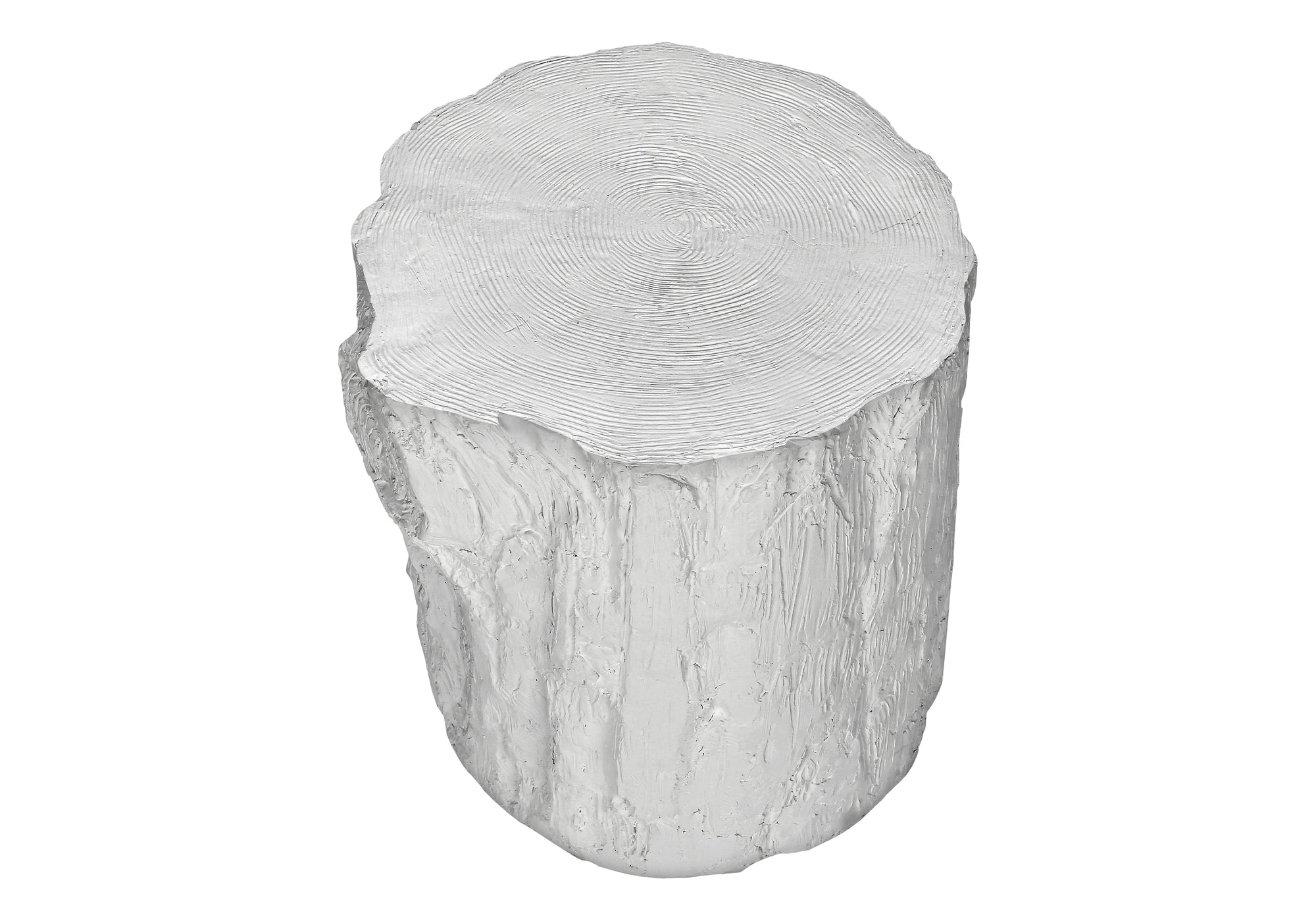 ACCENT TABLE - 25""H / WHITE INDOOR OR OUTDOOR