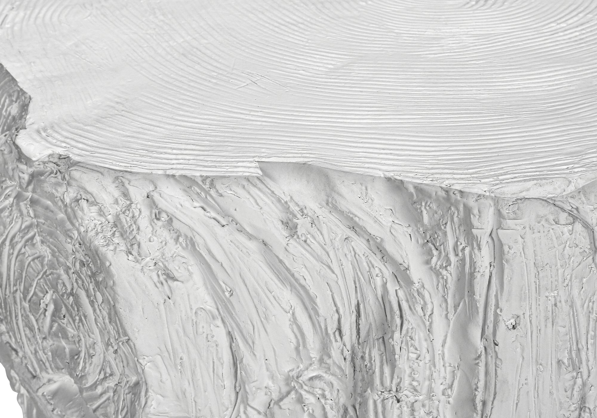 ACCENT TABLE - 25""H / WHITE INDOOR OR OUTDOOR