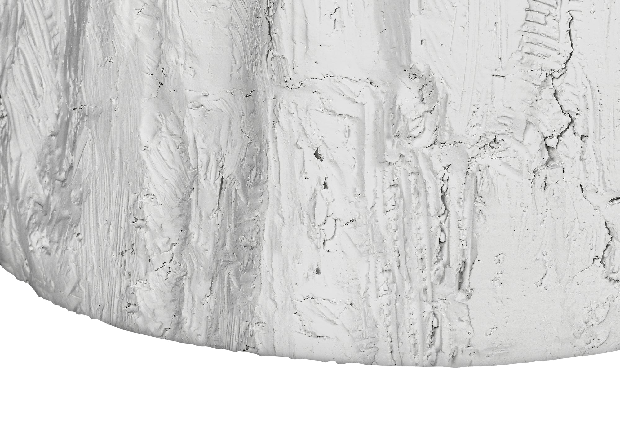 ACCENT TABLE - 25""H / WHITE INDOOR OR OUTDOOR