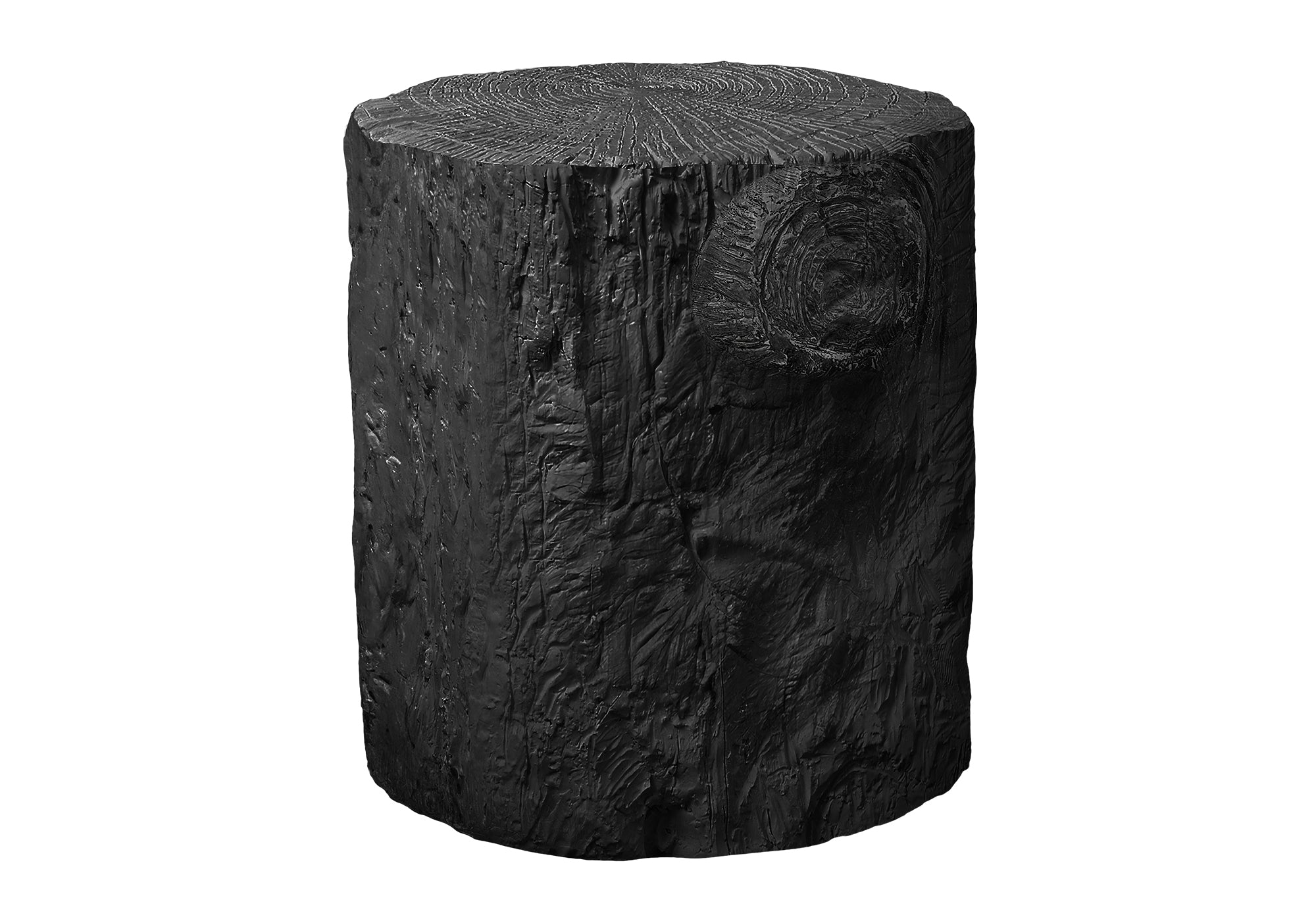 ACCENT TABLE - 25""H / BLACK INDOOR OR OUTDOOR