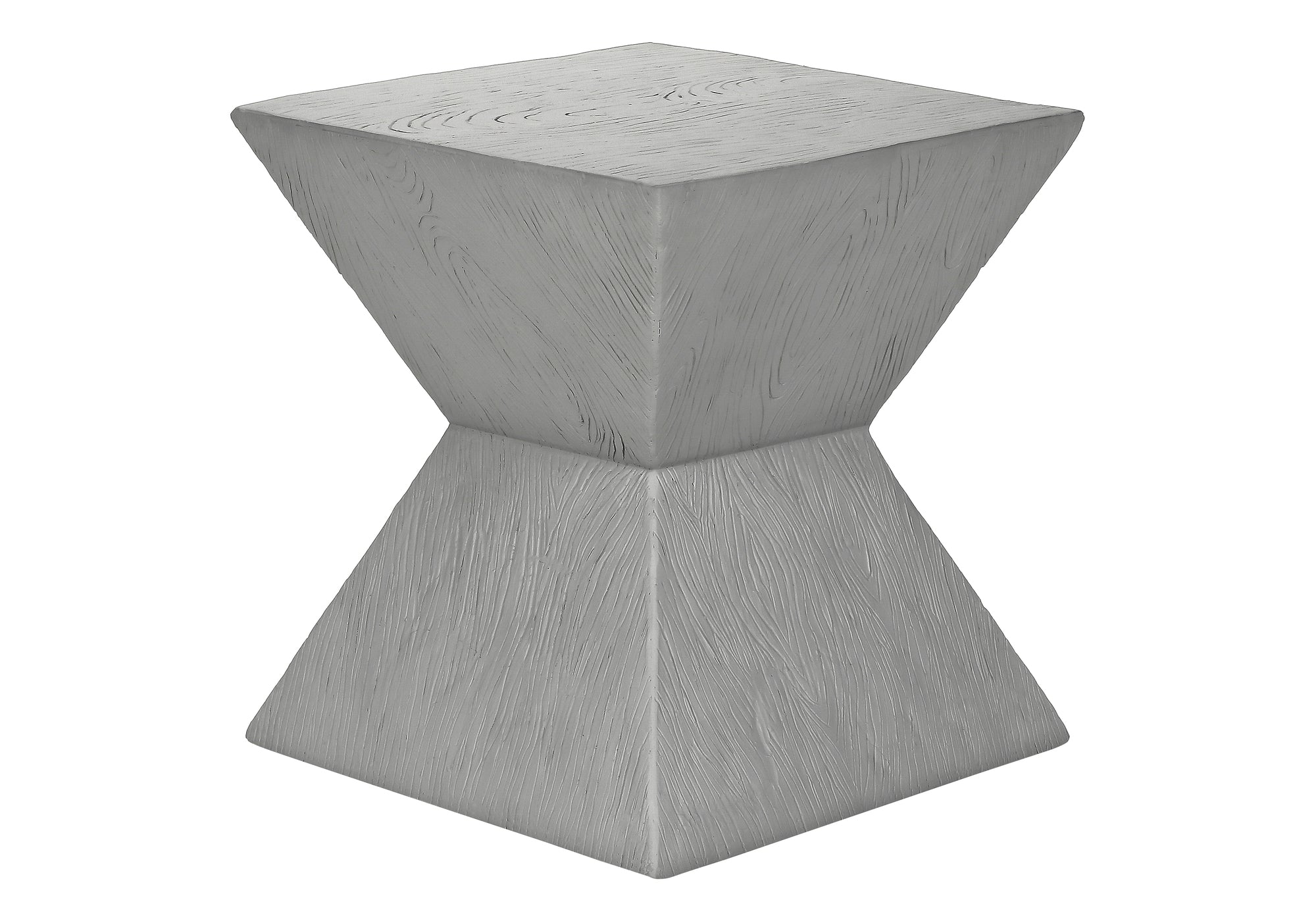 ACCENT TABLE - 25""H / GREY INDOOR OR OUTDOOR
