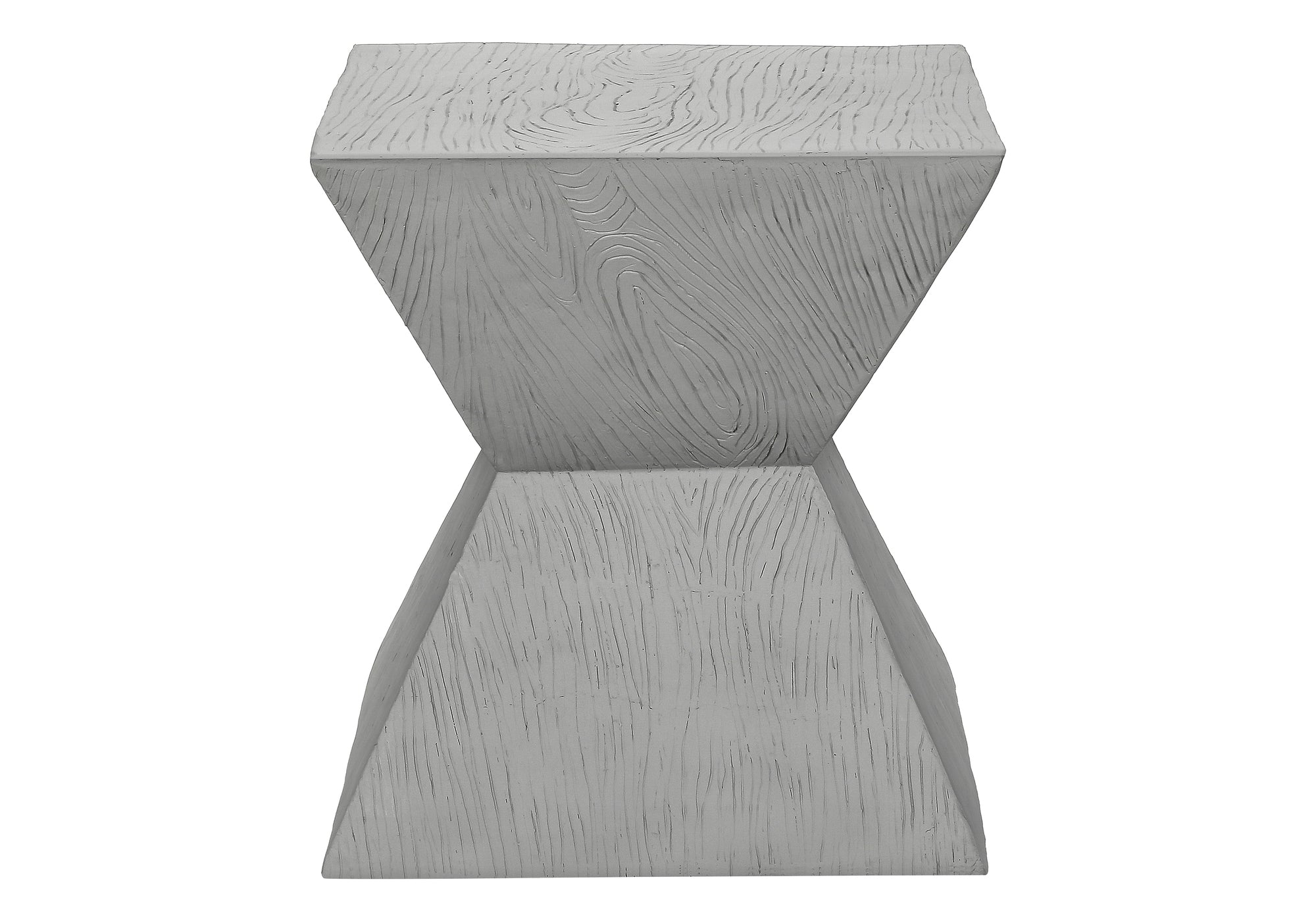ACCENT TABLE - 25""H / GREY INDOOR OR OUTDOOR