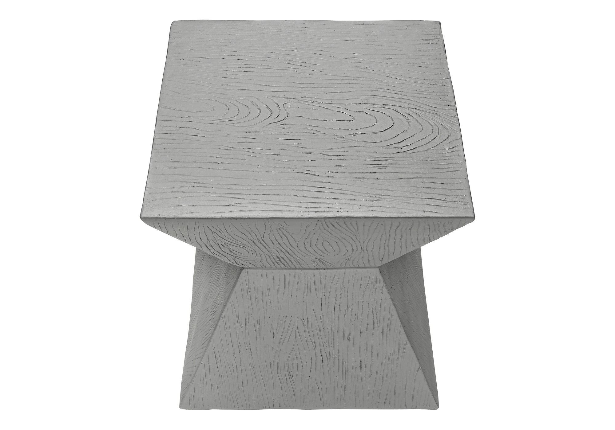 ACCENT TABLE - 25""H / GREY INDOOR OR OUTDOOR