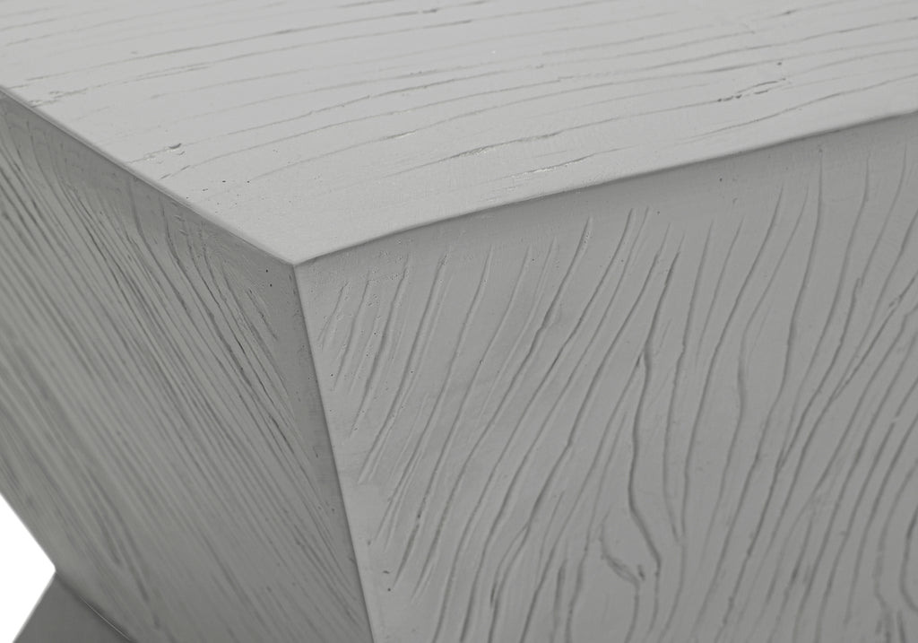 ACCENT TABLE - 25""H / GREY INDOOR OR OUTDOOR