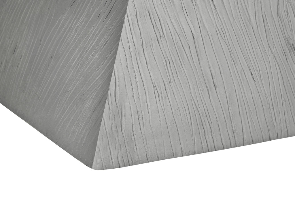 ACCENT TABLE - 25""H / GREY INDOOR OR OUTDOOR