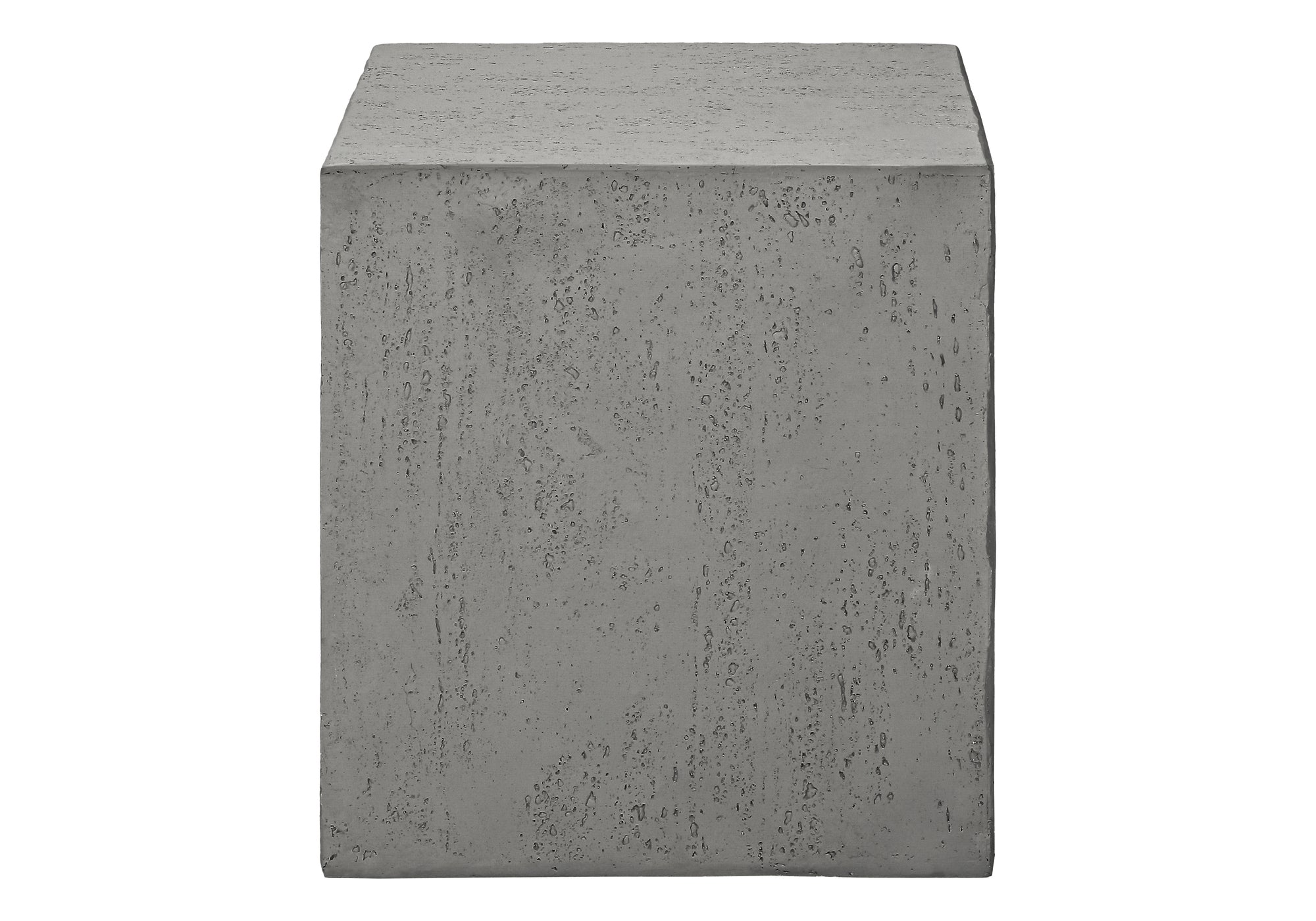 ACCENT TABLE - 25""H / GREY INDOOR OR OUTDOOR