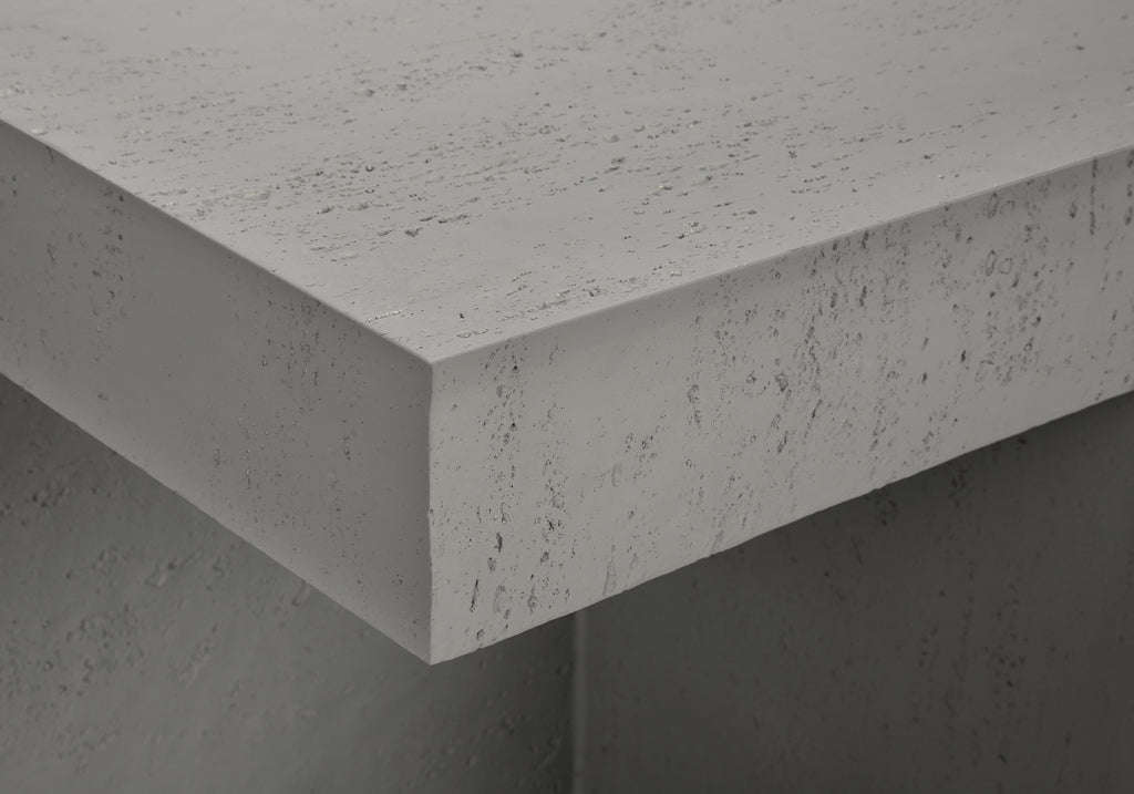 ACCENT TABLE - 25""H / GREY INDOOR OR OUTDOOR