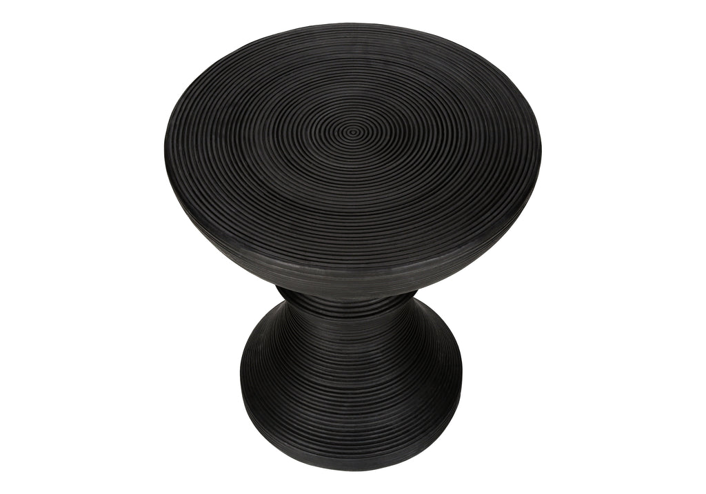 ACCENT TABLE - 25""H / BLACK INDOOR OR OUTDOOR