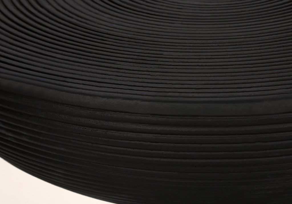 ACCENT TABLE - 25""H / BLACK INDOOR OR OUTDOOR