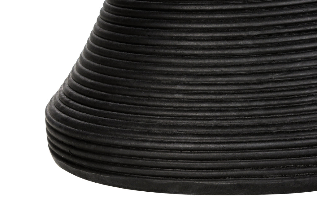 ACCENT TABLE - 25""H / BLACK INDOOR OR OUTDOOR