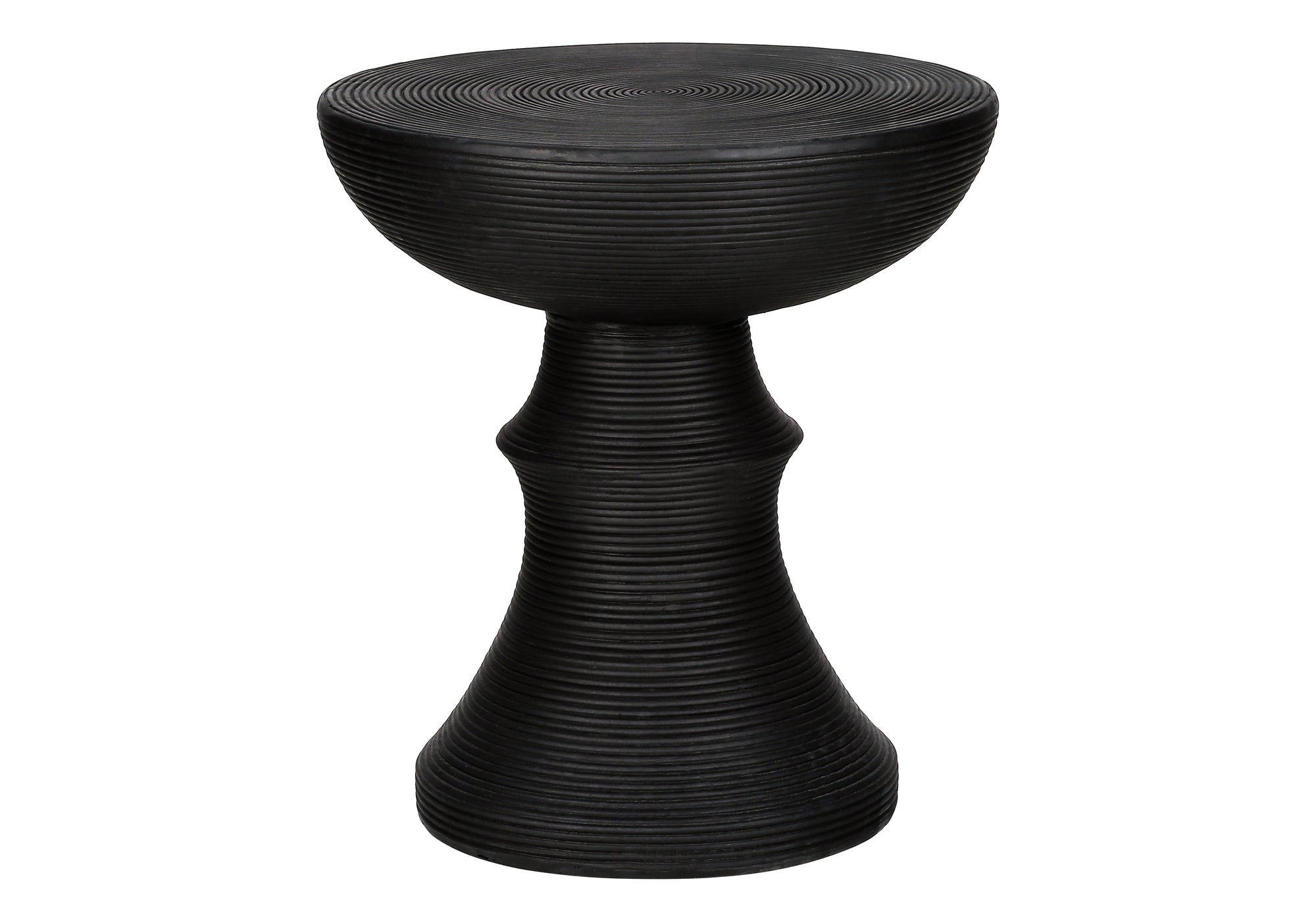ACCENT TABLE - 25""H / BLACK INDOOR OR OUTDOOR