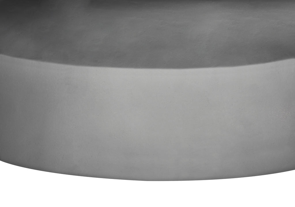 ACCENT TABLE - 25""H / GREY INDOOR OR OUTDOOR